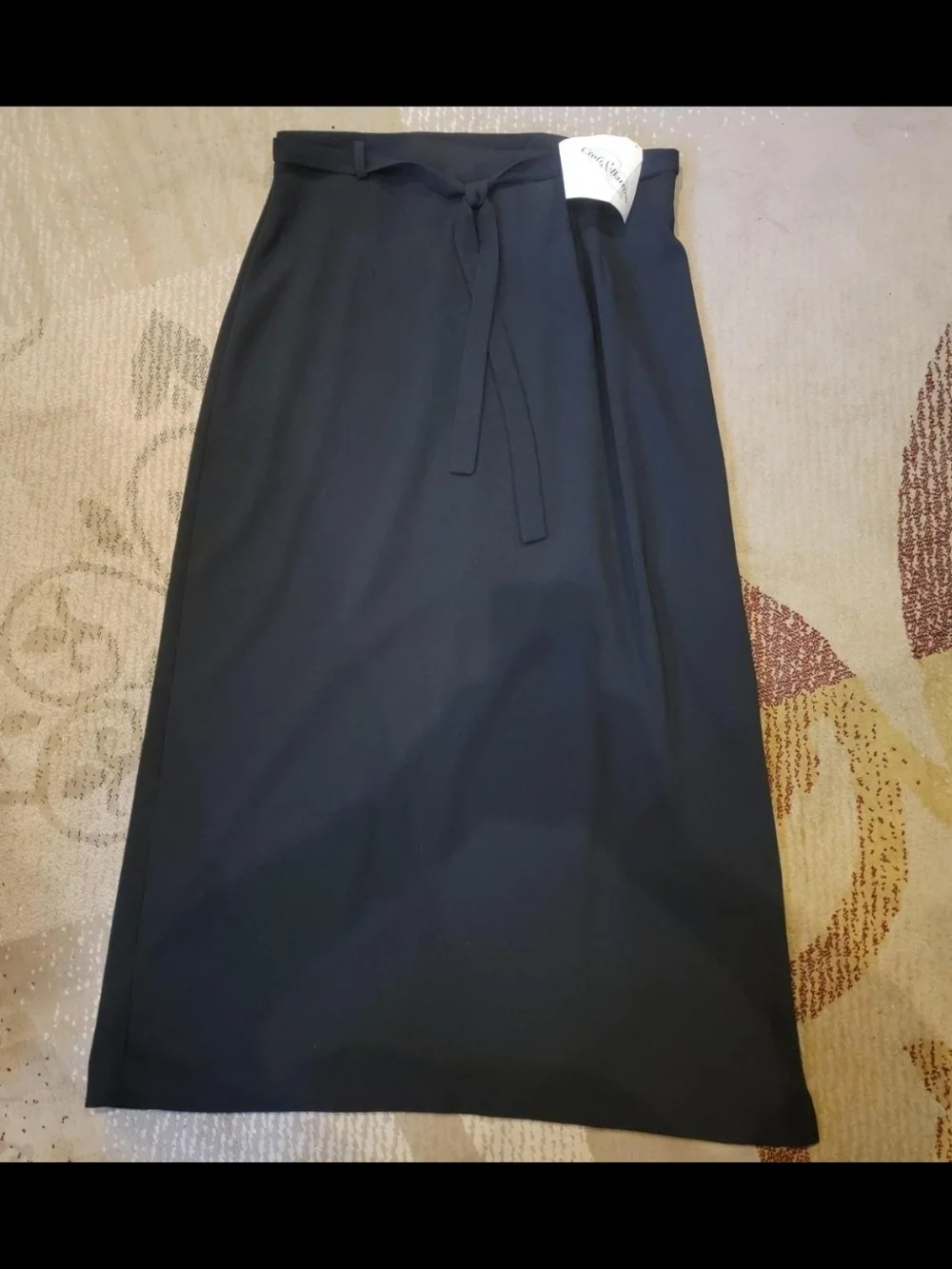 croft & barrow Black Skirt with Slit